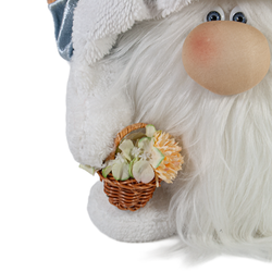 Mavi Şapkalı Peluş Cüce Figürü - Detay 1