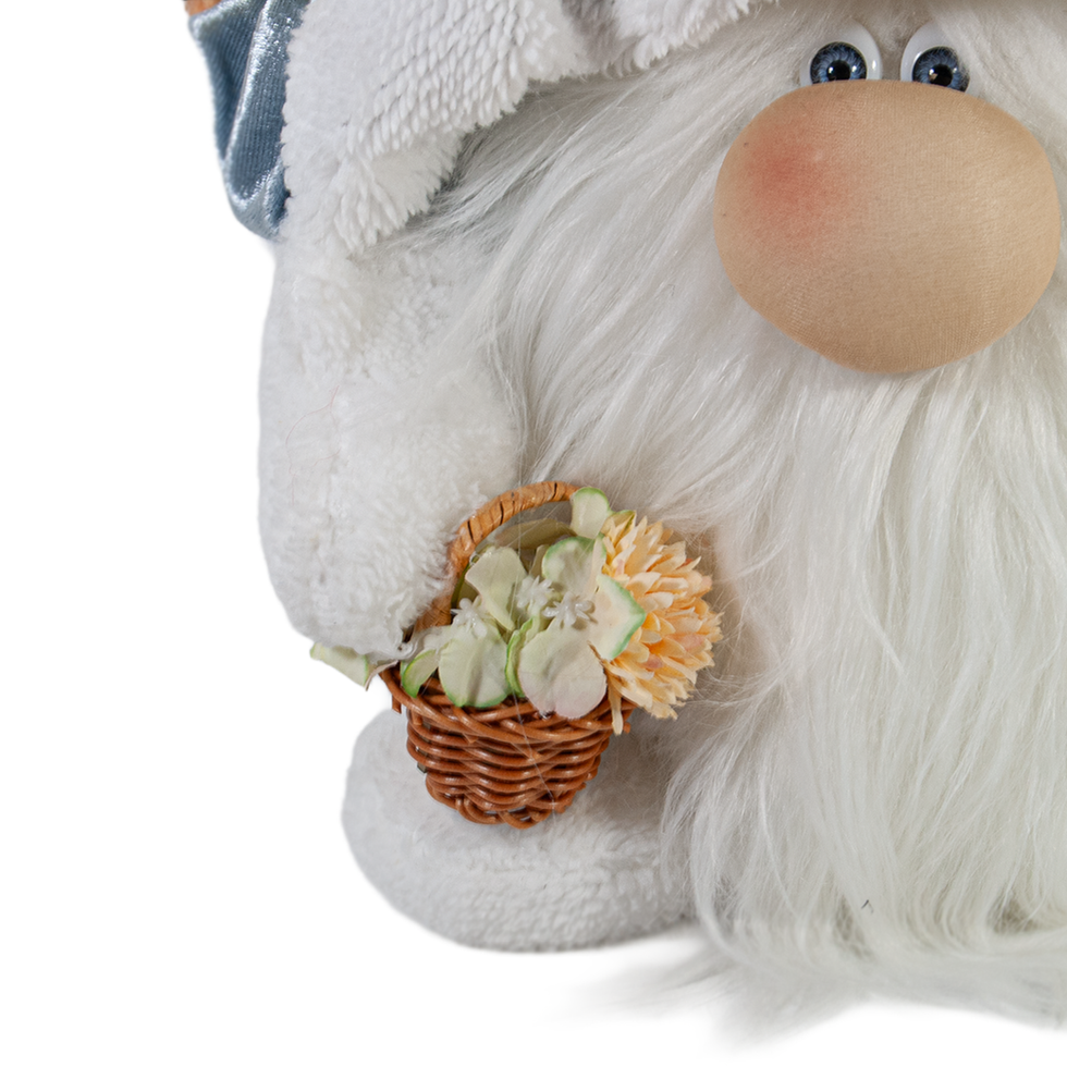 Mavi Şapkalı Peluş Cüce Figürü - Detay 1