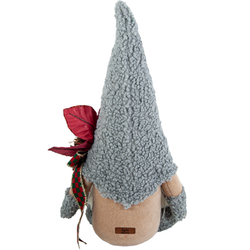 Gri Şapkalı Aşk Cücesi Figürü - Peluş Sevgililer Günü Hediyesi - Arka Görünüm