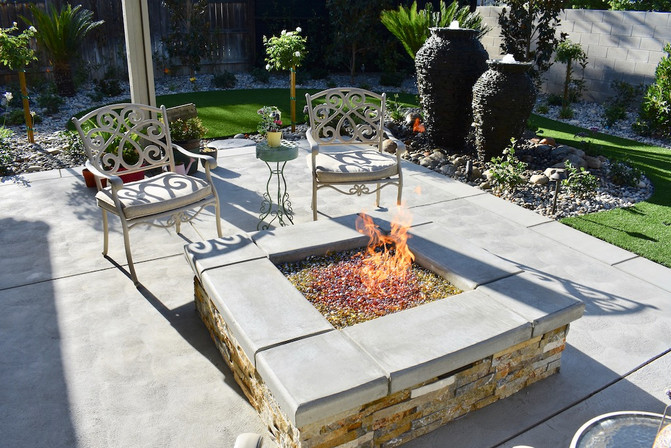 Custom fireplace