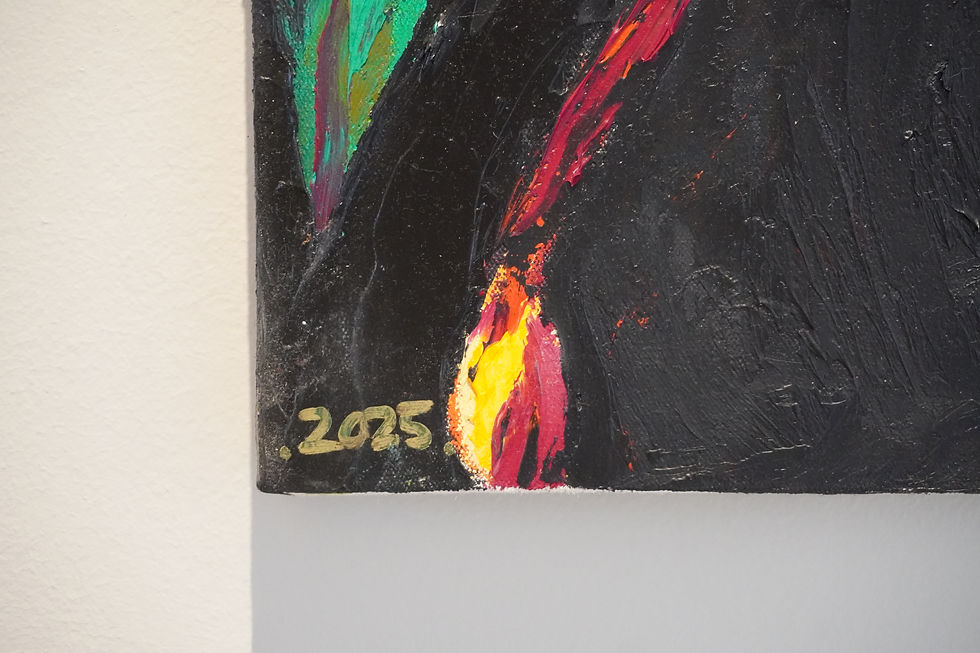 Thumbnail: the date A Textural Painting of A Beautiful Orange Flower was painted