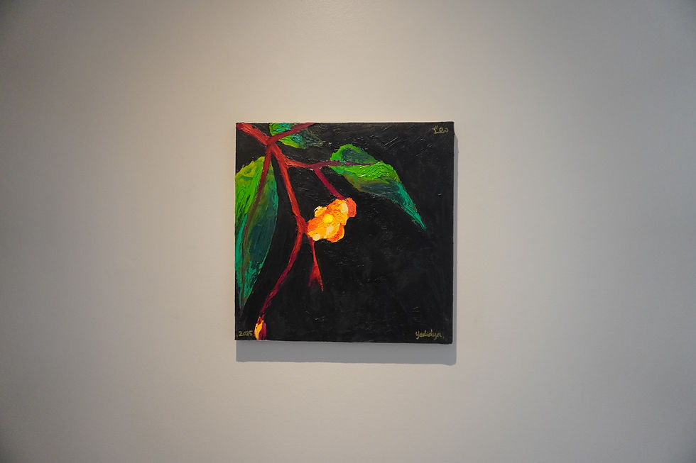 Thumbnail: A Textural Painting of A Beautiful Orange Flower
