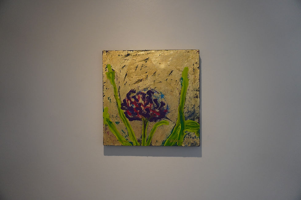 Thumbnail: A Painting of an Agapanthus in Gold