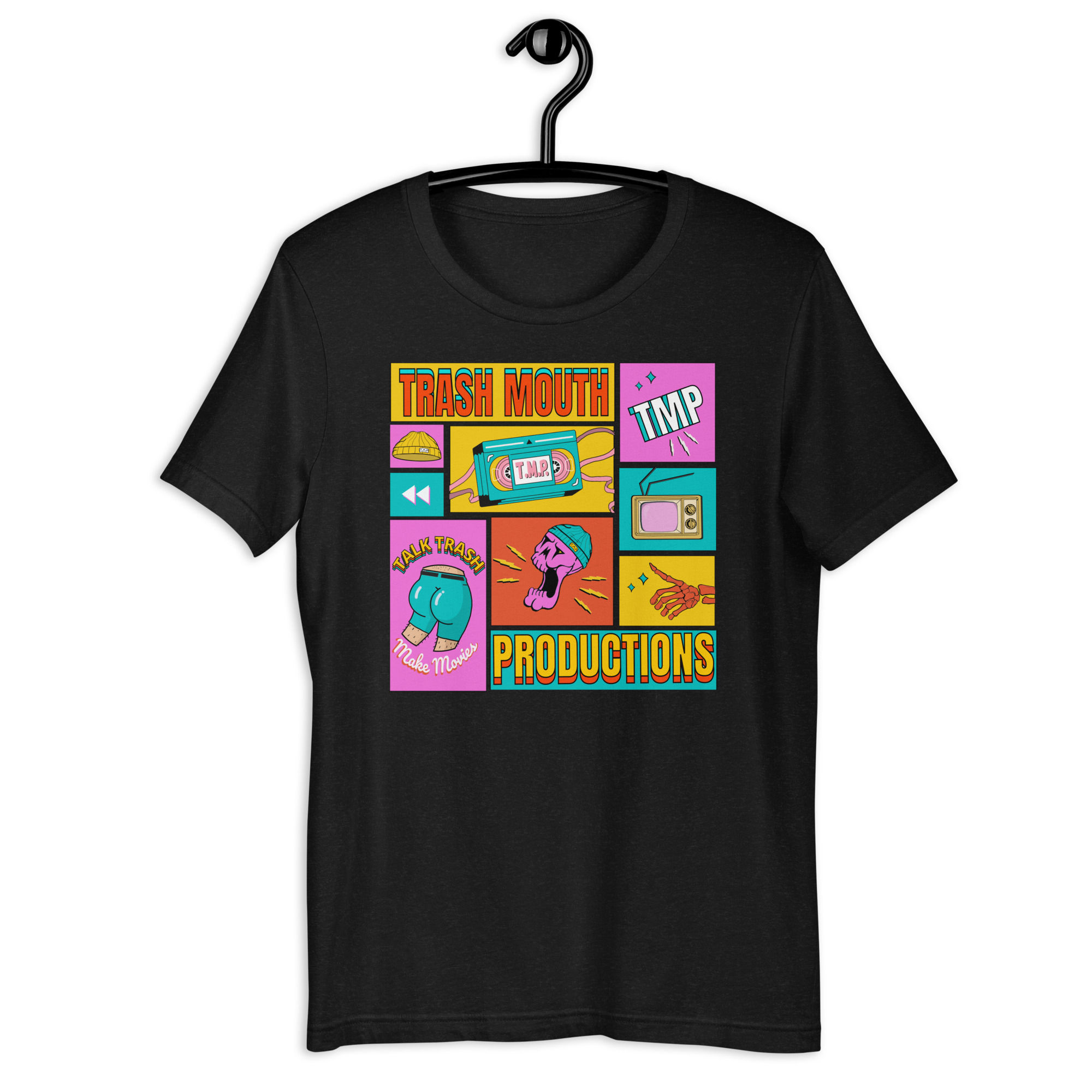 COLOR BLOCK Trash Mouth Productions T-Shirt