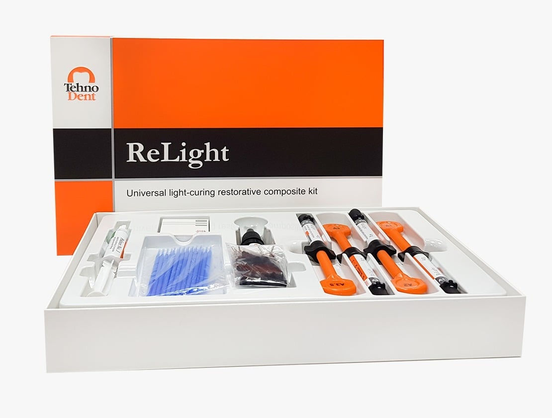 Relight Composite Kit (hybrid radiopaque light-cured composite)