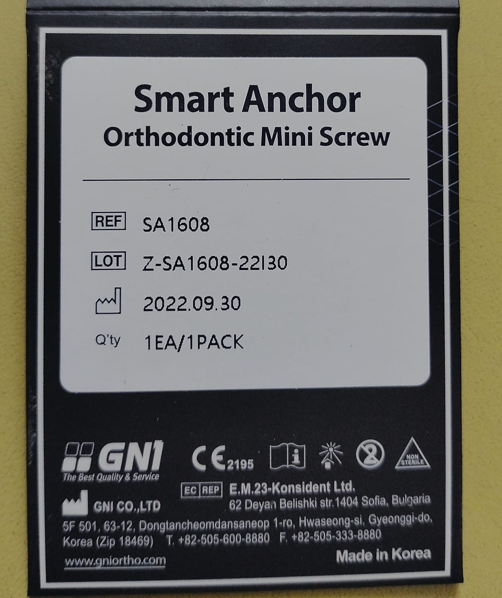 Миниатюра: Smart Anchor (Orthodontics Mini Screw) Implant