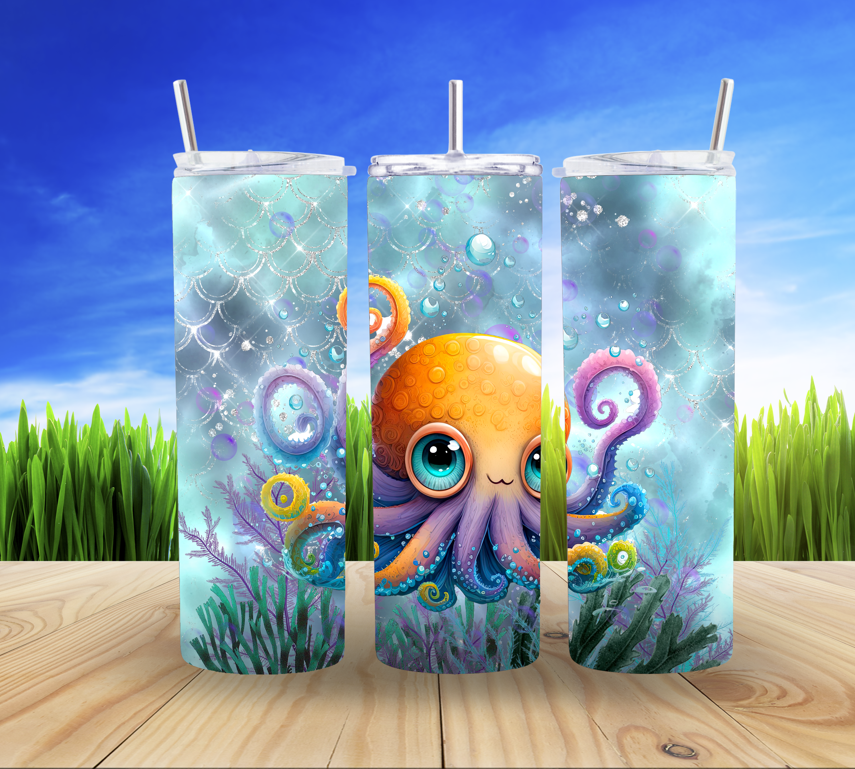 Octopus 20 oz Tumbler