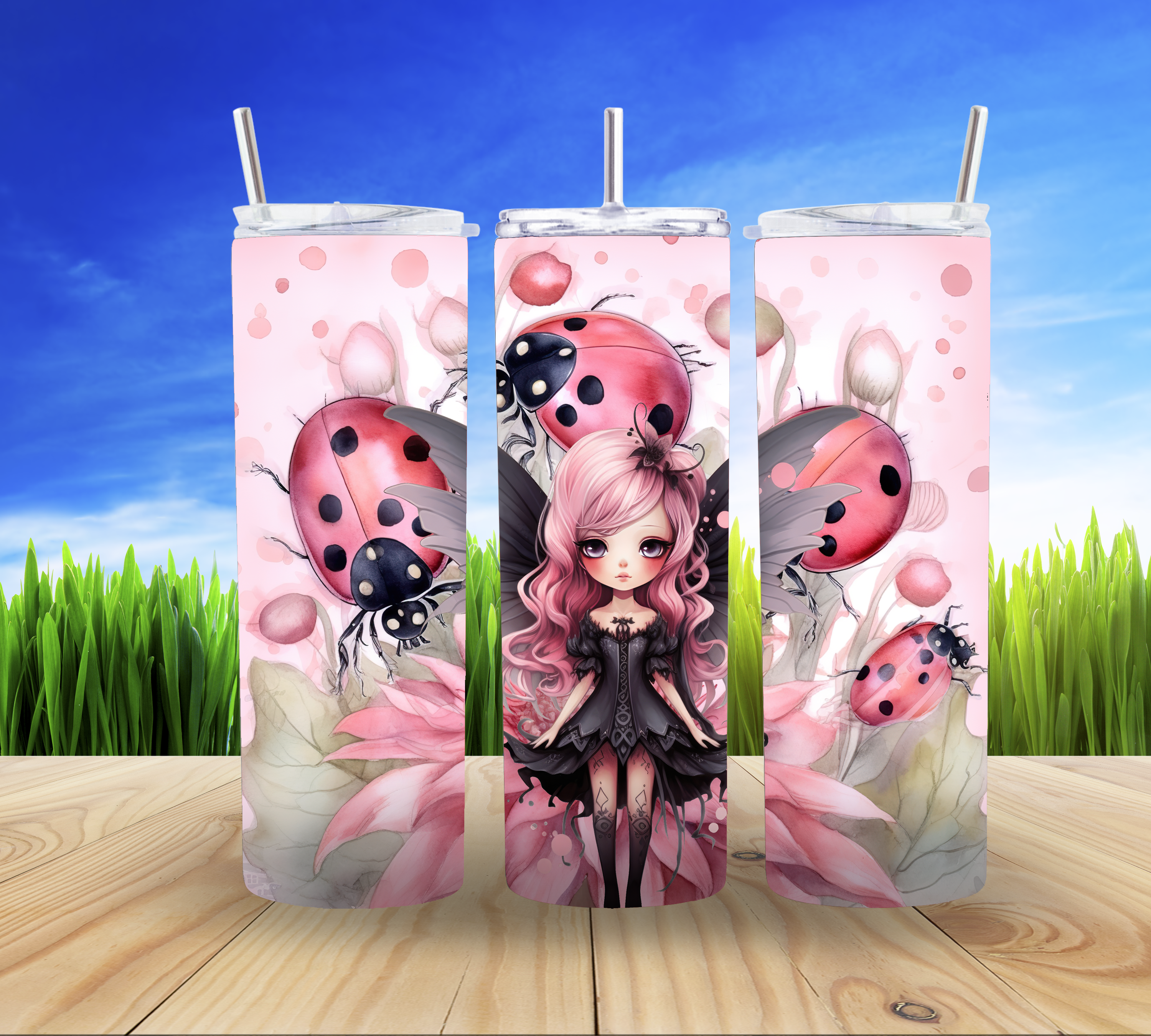 Pretty pink fairy 20 oz Tumbler
