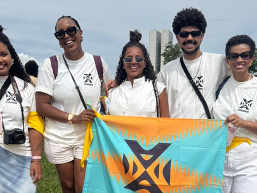 Commbne marca presença na Marcha das Mulheres Negras por Reparação e Bem Viver