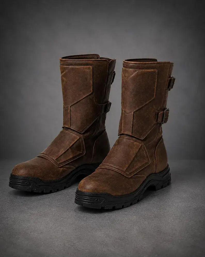 Leather Motorcycle Boots for Men and Women – Classic Biker Style Boots