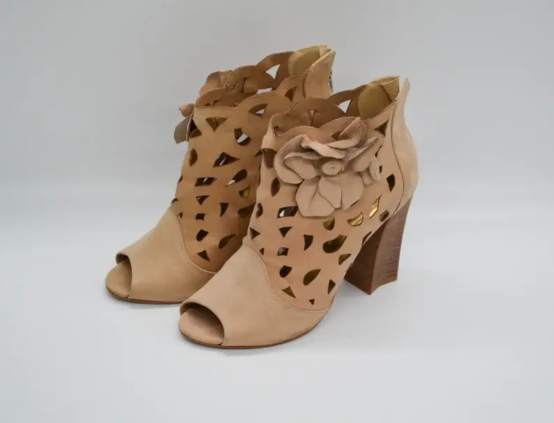 Women's Open-Toe Leather Sandals – Elegant and Comfortable Summer Footwear
