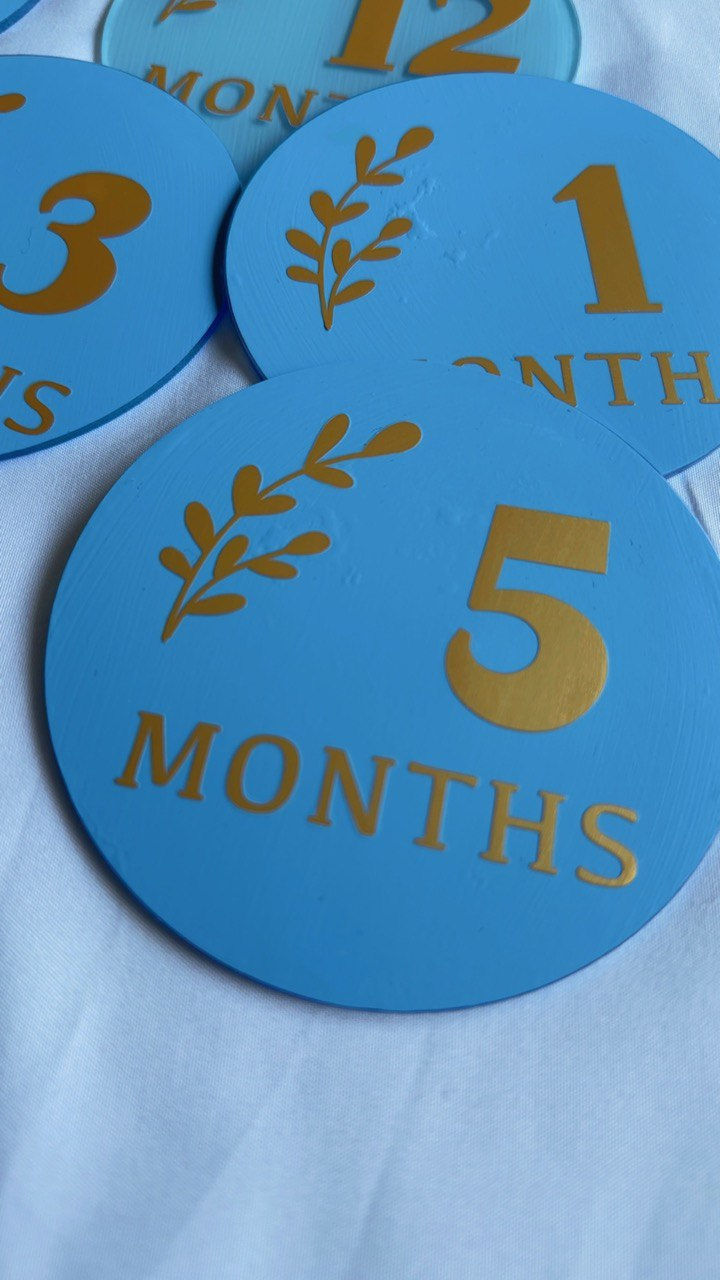 Thumbnail: (Personalized Baby Milestone (1–12 Months)