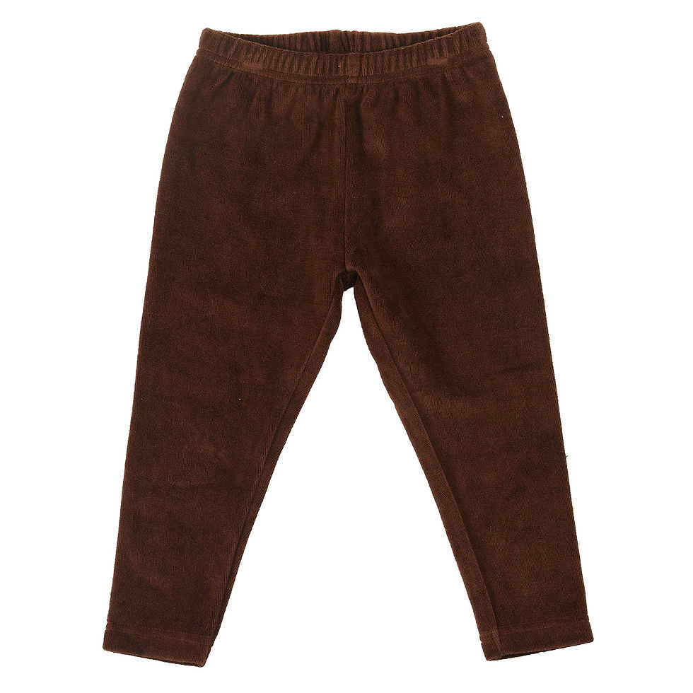 Pigeon Organics Velour Leggings Nut Brown Ciniglia