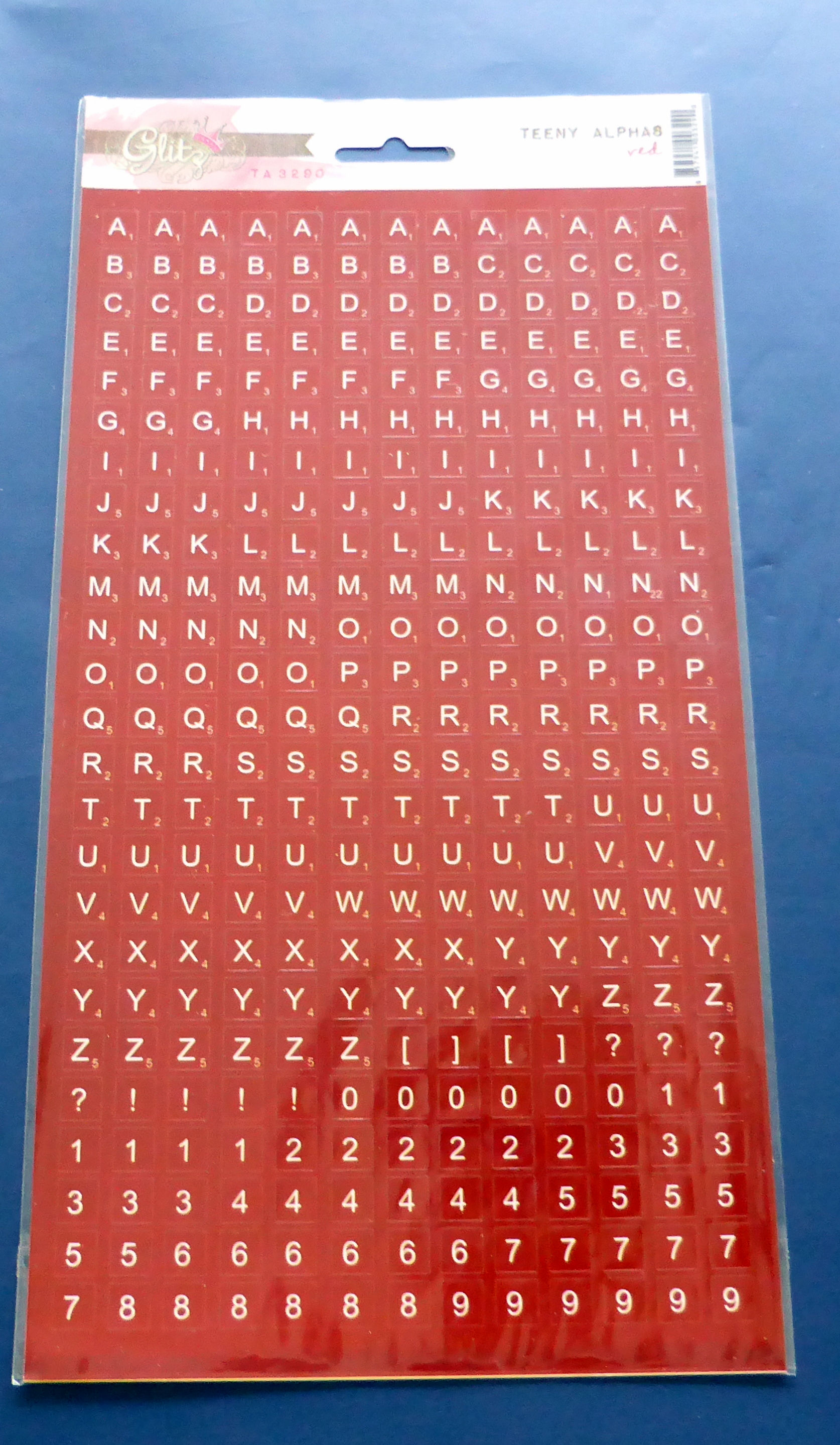 Glitz - Teeny Alphas Red