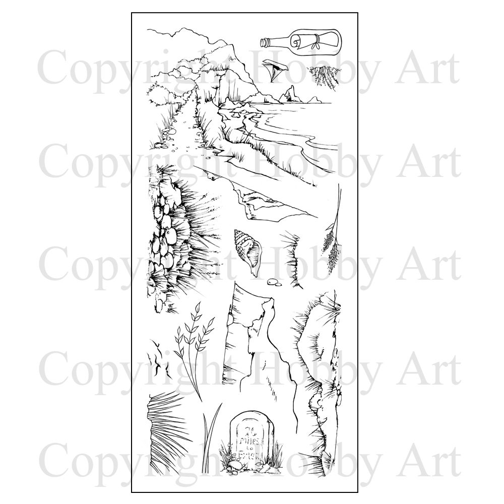 Hobby Art Clear Stamps - Coastal Walks