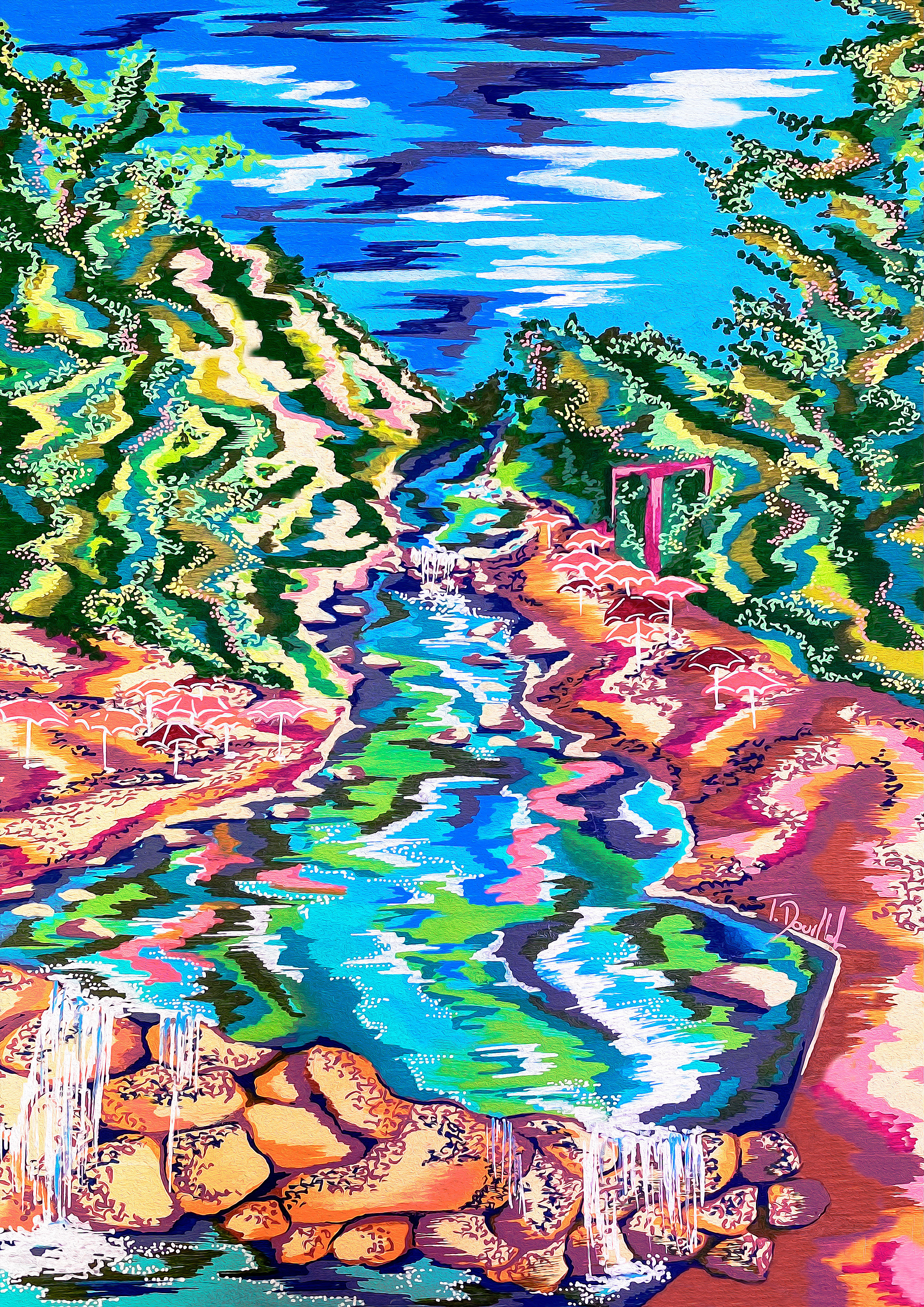 Affiche 'Rivière d'Ourika'