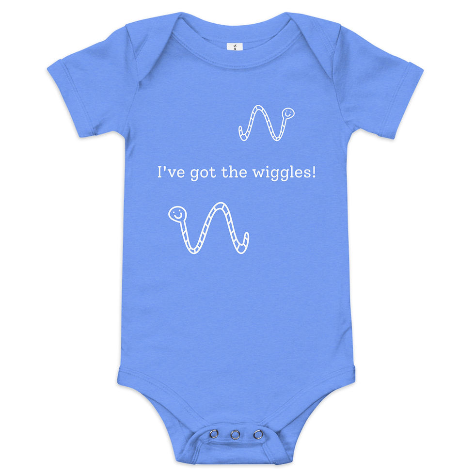 Thumbnail: PETEnELLA. I've got the wiggles! Baby short sleeve one piece