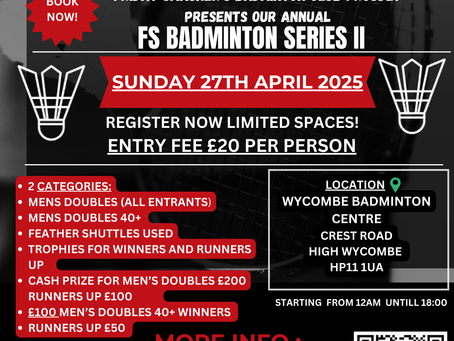               FRIDAY SMASHER SERIES II TOURNAMENT 27th April 2025