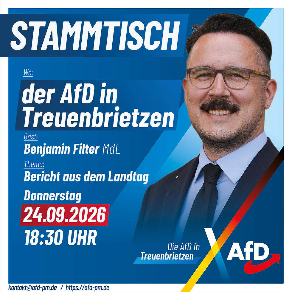Stammtisch der AfD in Treuenbrietzen