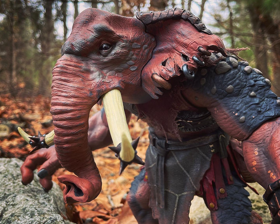Thumbnail: Trolephant Head - Unpainted: PRE-ORDER Read for details