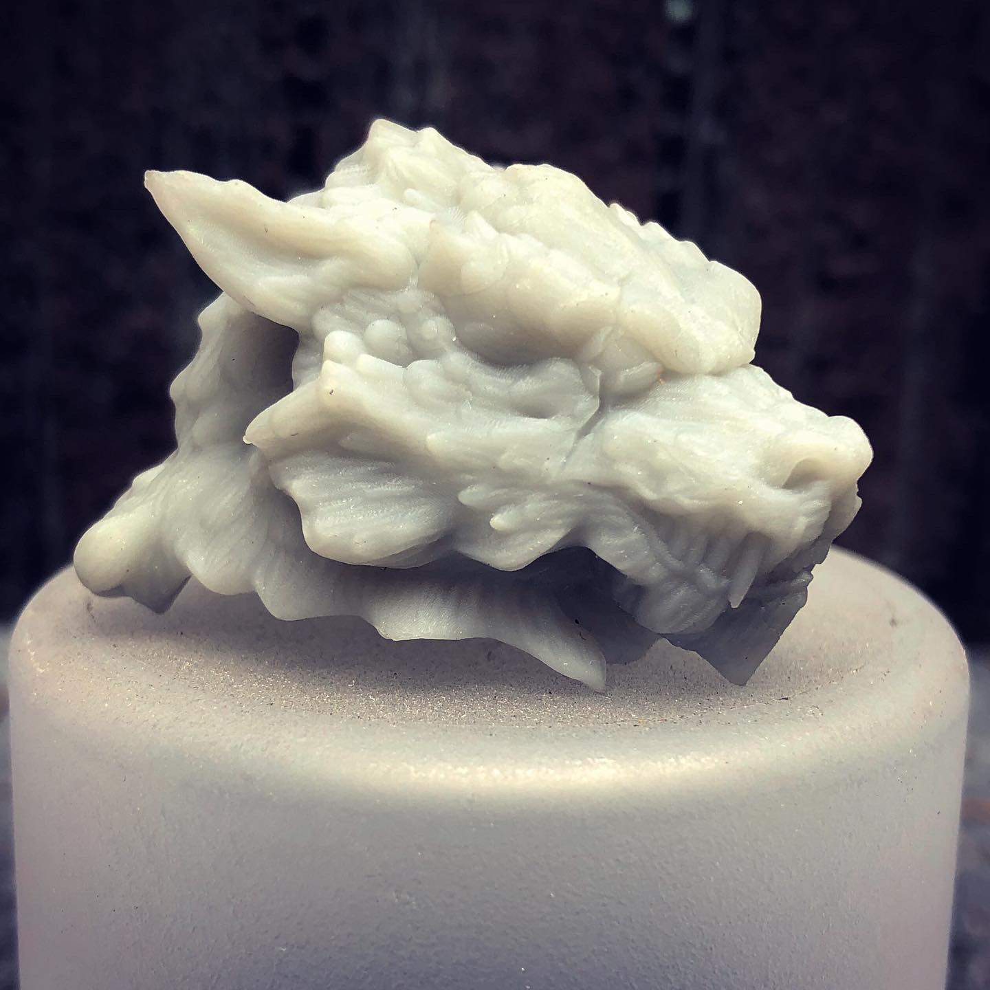 Evil Wolf Head - Unpainted