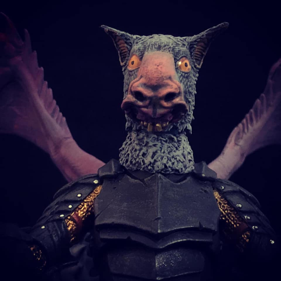 Thumbnail: Hammerhead Bat / Jersey Devil Head - Unpainted