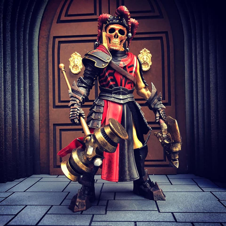 Thumbnail: "Humerus" the Skeleton Jester Head - Unpainted