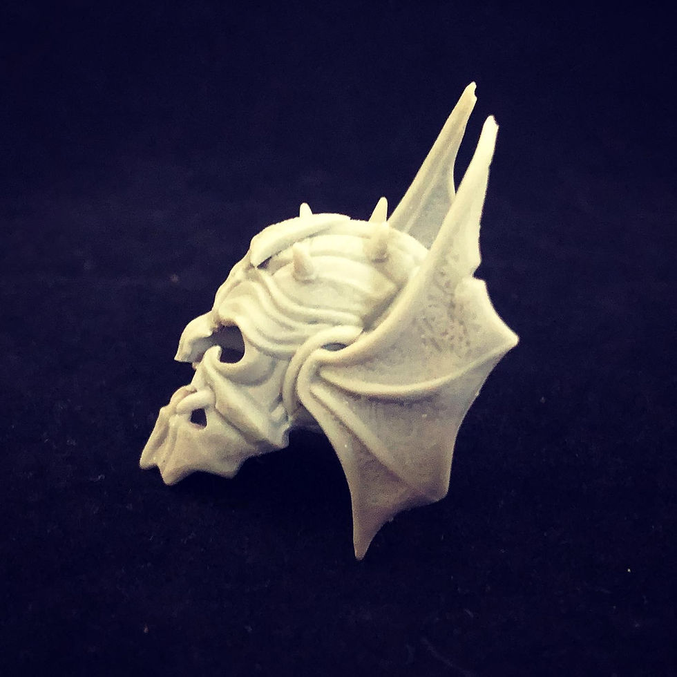 Thumbnail: Dread Knight Helmet Head - Unpainted