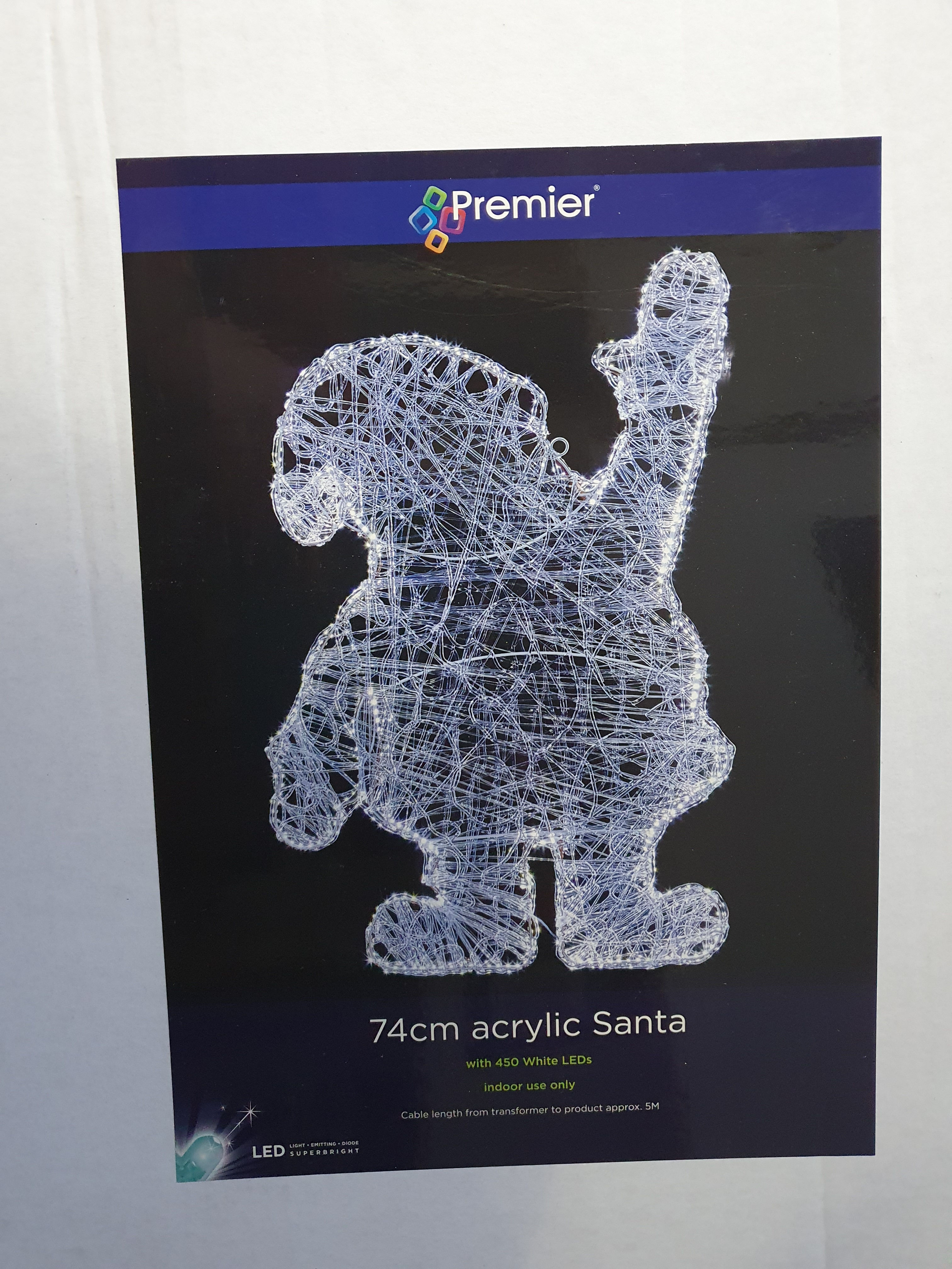 Premier 74cm Acrylic Santa