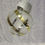 Thumbnail: 8cm Gold & Frosted Swirl Bauble