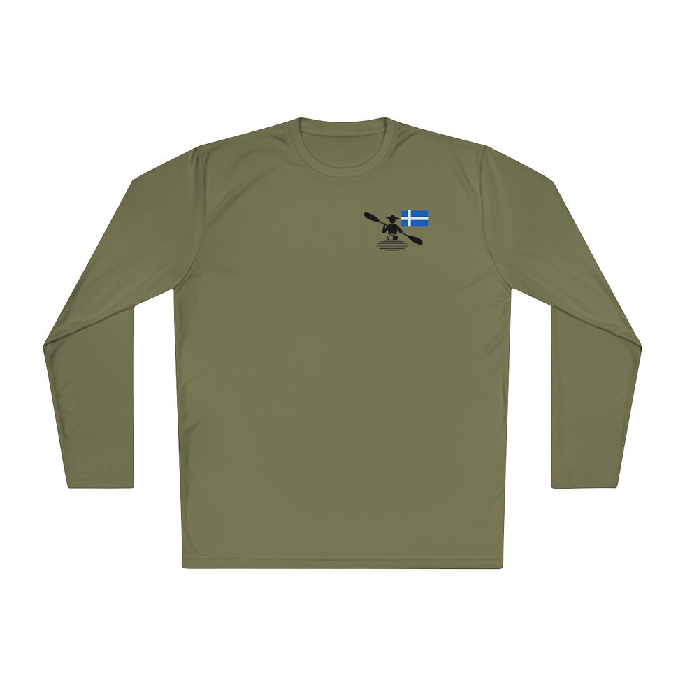 Miniatura: Long Sleeve Shirt - Around on my Kayak - Shetland Islands Flag