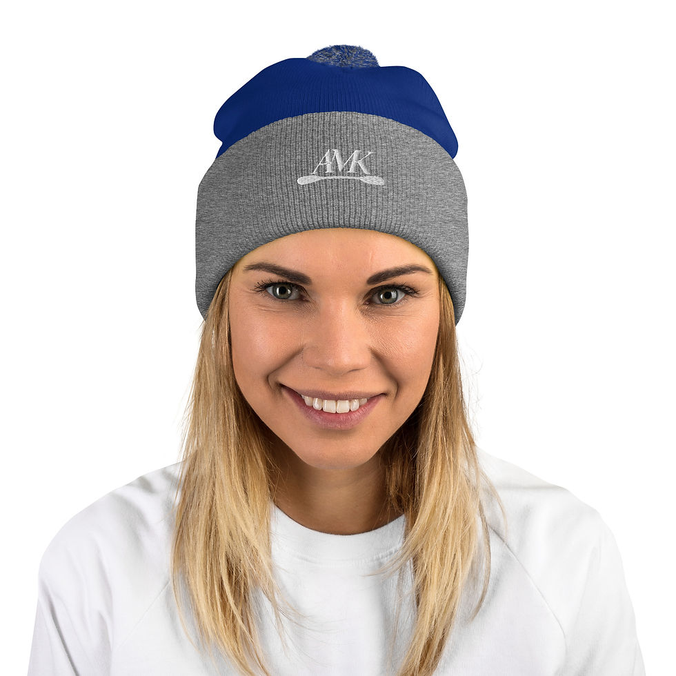 Miniatura: Pom-Pom Knit Beanie - Around on my Kayak