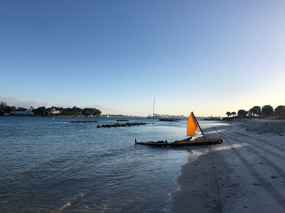 Florida - West Palm Beach - Peanut Island - Rockpool Taran - Kayak Sailing