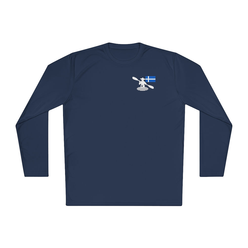 Thumbnail: Long Sleeve Shirt - Around on my Kayak - Shetland Islands Flag