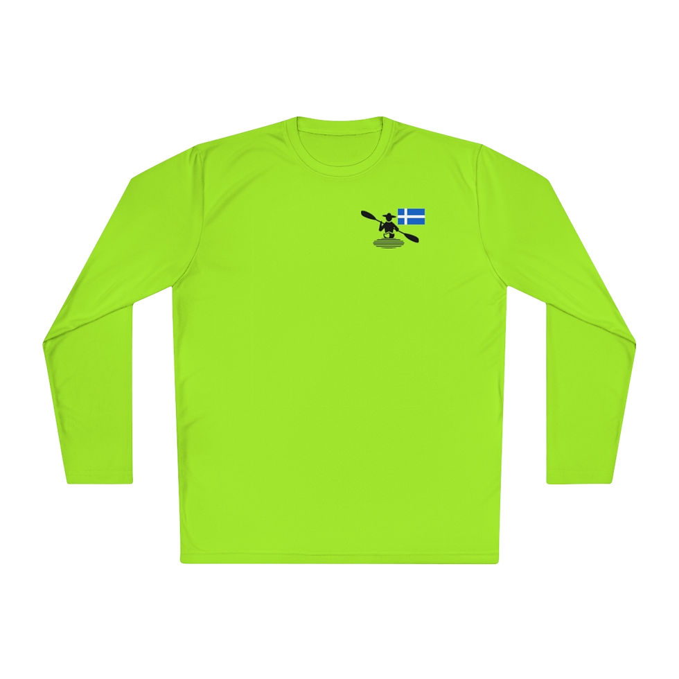 Thumbnail: Long Sleeve Shirt - Around on my Kayak - Shetland Islands Flag