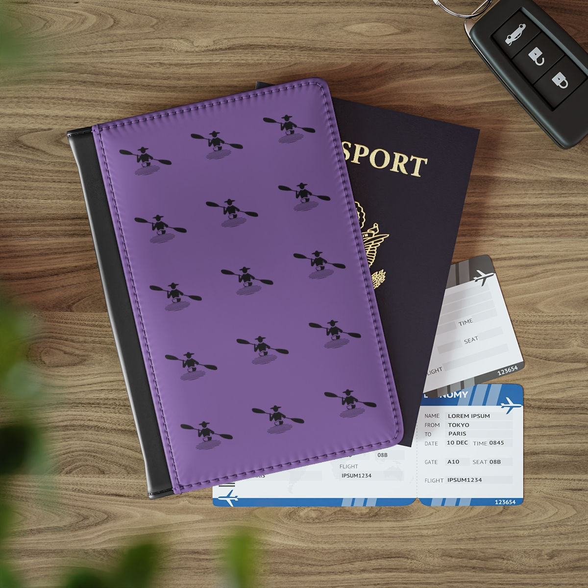 Passport Cover - Voyager - Caesarinian Purple