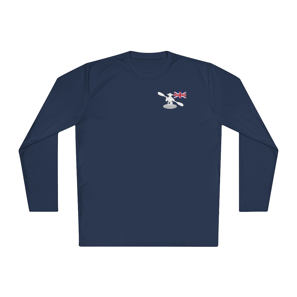 Thumbnail: Long Sleeve Sports Wear - Around on my Kayak - UK Flag