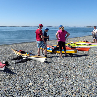 Kayaks on beach - Pemberton Point