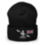 Cuffed Beanie - Around on my Kayak - Union Jack