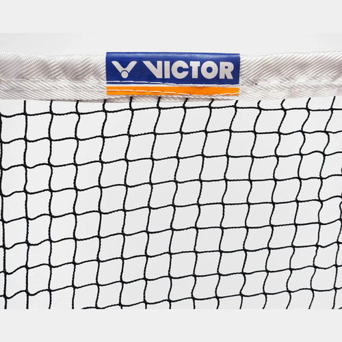 Victor International Tournament Badminton Net - 6.10m X 0.76m (20ft X 2.5ft), Cotton Top Edge