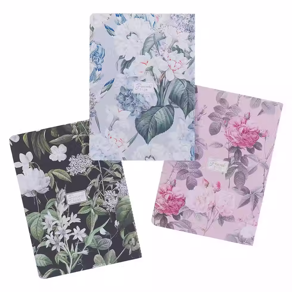 Thumbnail: Graceful Peonies Large Notebook Set - Proverbs 31