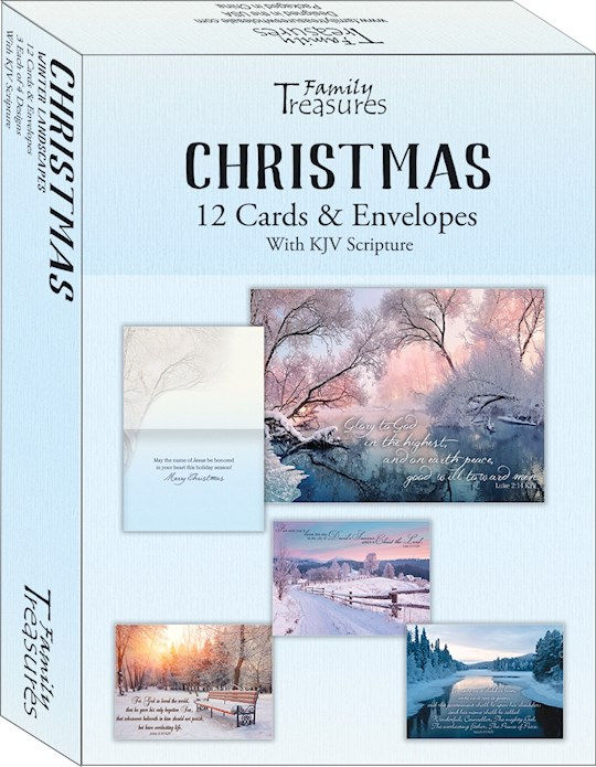 -Boxed-Christmas-Winter Landscape (Box Of 12)