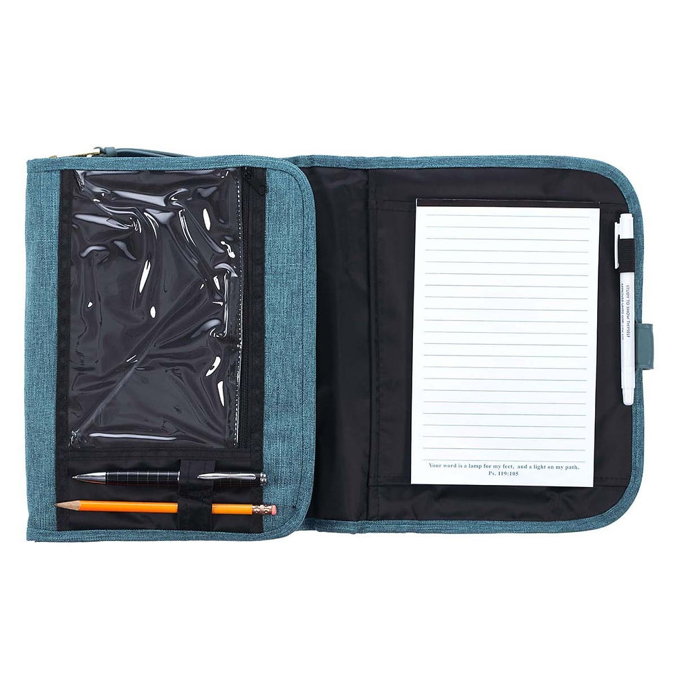 Thumbnail: Tri-Fold Organizer Bible Cover Floral Medium or Large