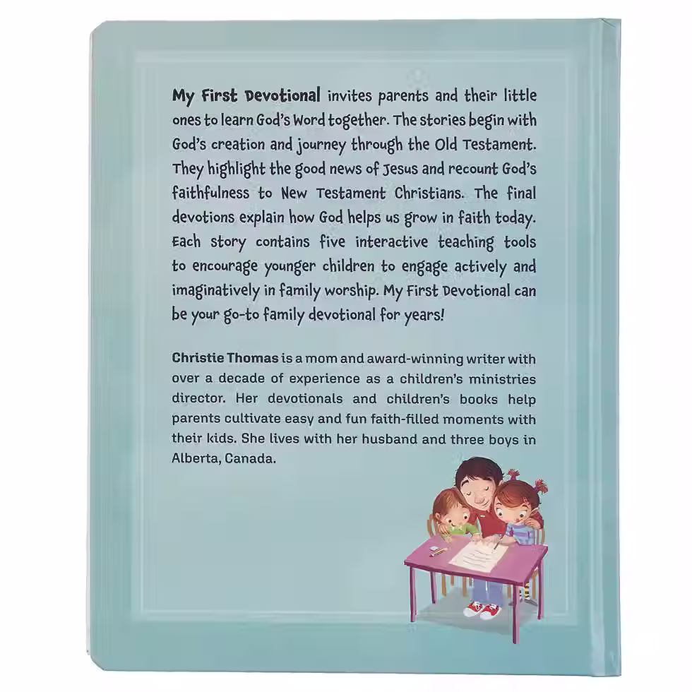 Thumbnail: My First Devotional Teal Hardcover Devotional Book by Christie Thomas