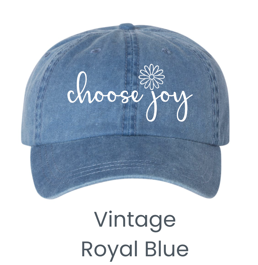Baseball Cap Choose Joy denim