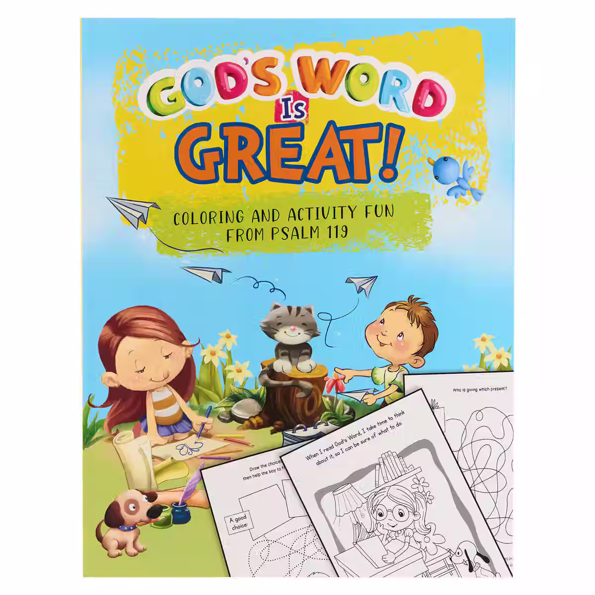 God's Word Is Great! Activity Coloring Book ,Psalm 119,  Travel Books, Mazes, drawing