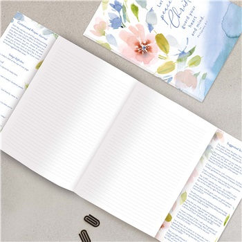 Heart and Mind Prayer Gatefold Journal Let The Peace Of Christ Guard your Heart and Mind Philippians 4:7
