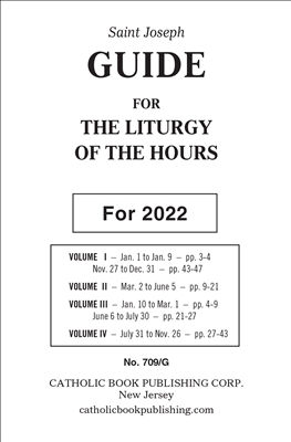 Saint Joseph Guide For The Liturgy Of The Hours For 2022 (Large Type)