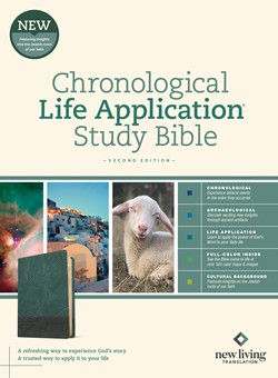 NLT Chronological Life Application Study Bible Teal by Tyndale
