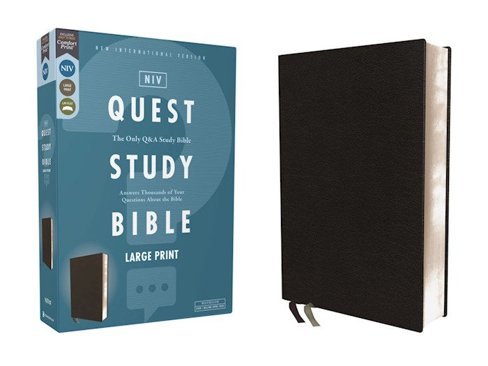 NIV Quest Study Bible Large Print Zondervan Black
